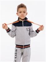 Бомбер (пуловер) для мальчика 01004_BAT серый/графит р.116, УЗБЕКИСТАН, код 63033020290, штрихкод 478007629812, Батик