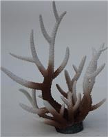 Искусственный коралл Белый с бронзовым пластиковый (мягкий) 27х24х31 см