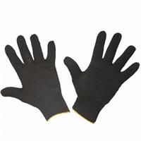 Перчатки трикотажные 5 нитей черные