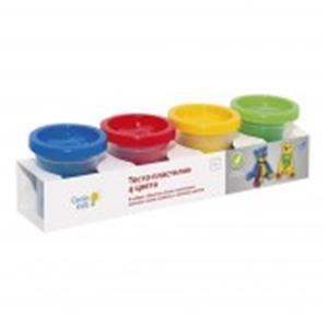 Набор для детского творчества Тесто-пластилин 4 цвета TA1008, Россия, код 82003060808, штрихкод 481472300032