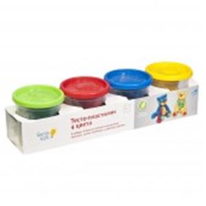 Набор для детского творчества Тесто-пластилин 4 цвета TA1010, Россия, код 82003060810, штрихкод 481472300036