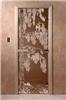 Дверь для сауны DoorWood (Дорвуд) 60x200 Основная серия Берёза (бронза) левая