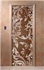 Дверь для сауны DoorWood (Дорвуд) 60x200 Основная серия Венеция (бронза) правая