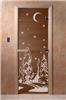 Дверь для сауны DoorWood (Дорвуд) 60x200 Основная серия Зима (бронза) правая