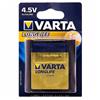 Батарейка (квадрат) Varta 3LR12 LONGLIFE 4,5V (1-BL) (10/100) .. 77198