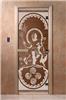 Дверь для сауны DoorWood (Дорвуд) 60x200 Основная серия Посейдон (бронза) правая