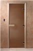 Дверь для сауны DoorWood (Дорвуд) 70x210 Основная серия Бронза матовое правая