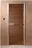 Дверь для сауны DoorWood (Дорвуд) 80x200 Основная серия Бронза левая