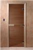Дверь для сауны DoorWood (Дорвуд) 90x210 Основная серия бронза левая