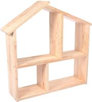 Полка Банные Штучки домик, 60х60х15 см, сосна