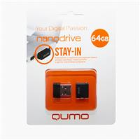Флэш накопитель USB 64 Гб Qumo Nanodrive (black) 103391