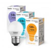 Лампа 5W Led Sweko 38543 42LED-G45 6500K-E27, КИТАЙ, код 0510306114, штрихкод 468000638543, артикул 38543