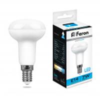 Лампа R50 7W Led Feron E14 6400K, Китай, код 05103100020, штрихкод 462709738407, артикул 25515