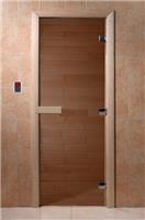 Дверь для сауны DoorWood (Дорвуд) 80x180 Основная серия Бронза