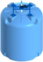 Емкость вертикальная Rostok(Росток) TR 10000 синий, плотн. 1.5 с гиперболической мешалкой