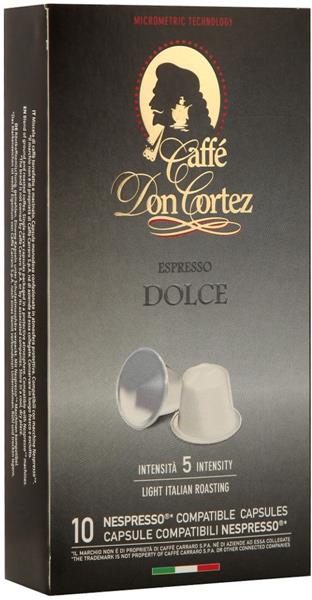 Капсулы для кофеварок Don cortez dolce 10 капсул