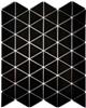 Мозаика керамическая однотонная Bonaparte Reno Black matt
