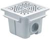 Донный слив под плитку из ABS-пластика Astralpool 210x210 мм, подкл. 2