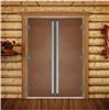 Дверь для сауны DoorWood (Дорвуд) 133х190 Престиж бронза матовая, двустворчатая
