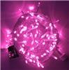 Гирлянда-нить светодиодная Rich Led 10м, 100LED(розовый), прозрачный провод, 220В