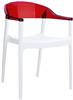 Стул (кресло) Siesta Contract Carmen, цвет белый/красный