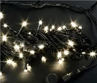 Гирлянда-нить светодиодная Rich Led 10 м, 24 В, пост.св., IP65, тепл. белый, пр.черный
