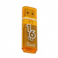 Флэш накопитель USB 16 Гб Smart Buy Glossy (orange) 50117