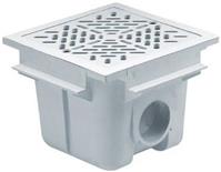 Донный слив под плитку из ABS-пластика Astralpool 210x210 мм, подкл. 2