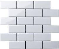 Мозаика керамическая однотонная Bonaparte Brick White