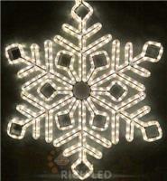 Световая фигура уличная Rich Led Снежинка, тепл.белый, пост.свечение, RL-SFDL70-WW