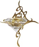 Светильник для сауны Cariitti светодиодный Kihla золото, со светодиодом