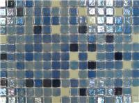 Стеклянная мозаичная смесь Ezarri Fosfo Premium Blue, флуоресцентная