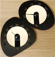 Светильник для сауны Cariitti оптоволоконный Термометр-гигрометр (черный)