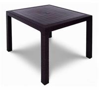 Стол Tweet Kvatro Table квадратный, отверстие для зонта