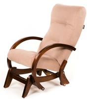 Кресло-качалка GreenTree глайдер Мэтисон, (венге, ткань крем-брюле)