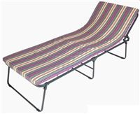 Кровать раскладная Ольса Надин, мягкая (черный, ткань разноцветная полоска)