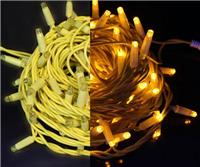 Гирлянда-нить светодиодная Rich Led 10м, 100LED(желтый), желтый резиновый провод, 24B