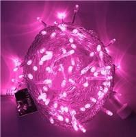 Гирлянда-нить светодиодная Rich Led 10м, 100LED(розовый), прозрачный провод, 220В