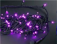 Гирлянда-нить светодиодная Rich Led 20 м, 220 В, 8 режимов работы, розовый, пр. черный