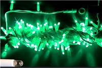 Гирлянда-нить светодиодная Rich Led 10 м, 24 В, мерцание, IP65, зеленый, пр. белый