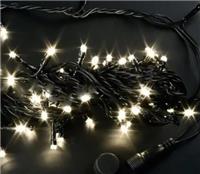 Гирлянда-нить светодиодная Rich Led 10 м, 220 В, мерцание, IP65, тепл.белый, пр.черный