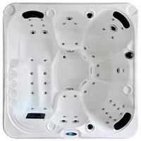 СПА бассейн Kingston JCS - 52 A 200x200x82 см чаша 6696 Pearl white, панели P-01 Coffe