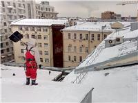 Сброс снега, наледи и сосулек с крыш любой высоты покрова