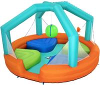 Надувной детский бассейн Bestway игровой центр Dodge&Drench 450х450х268 см, арт. 53383