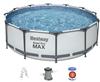 Каркасный бассейн Bestway Steel Pro Max 56418, 366х100 см (фильтр+лестница)