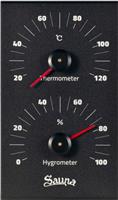 Термометр-гигрометр Maestro Woods MW-Alu black