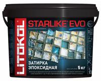 Смесь на эпоксидной основе Litokol (2-х компонентная) STARLIKE EVO S.145 Nero Carbonio, ведро 5 кг