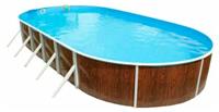 Морозоустойчивый бассейн Azuro 405DL, овальный 7,3х3,7х1,2 м Comfort