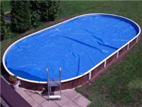 Покрывало плавающее овал Azuro для бассейна 910x460 см синее