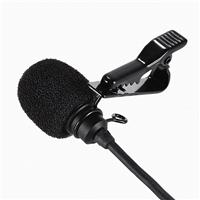 Микрофон MC-R1 с прищепкой для телефона, 3.5 jack, 200см (black) 128835